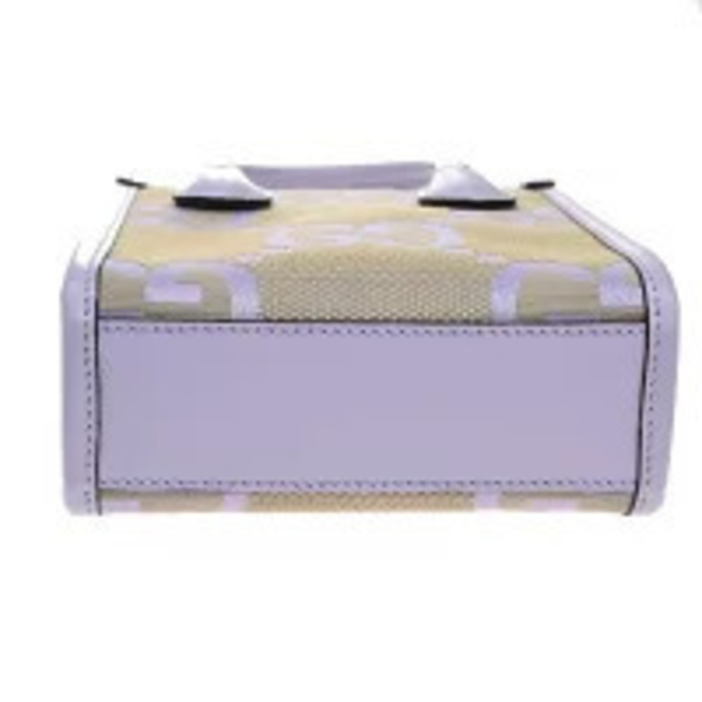 Gucci Jumbo GG Shoulder Bag Canvas Purple Beige - Picture 5 of 7
